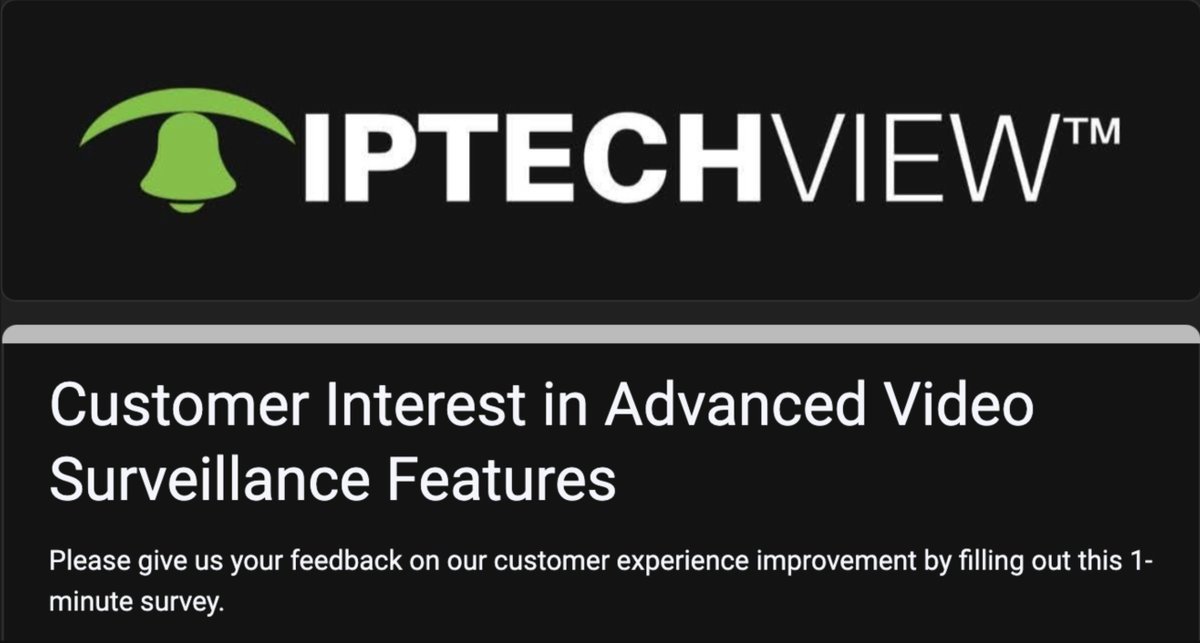 No politics. 
Do you sell #securitycameras ? Help us help you with our 1 minute survey on what features are most important to you for cloud video surveillance 
docs.google.com/forms/d/e/1FAI…
#videosurveillance #axis #mobotix #hikvision #hanwha #ndaa #cloudvms #NAS #cloudstorage