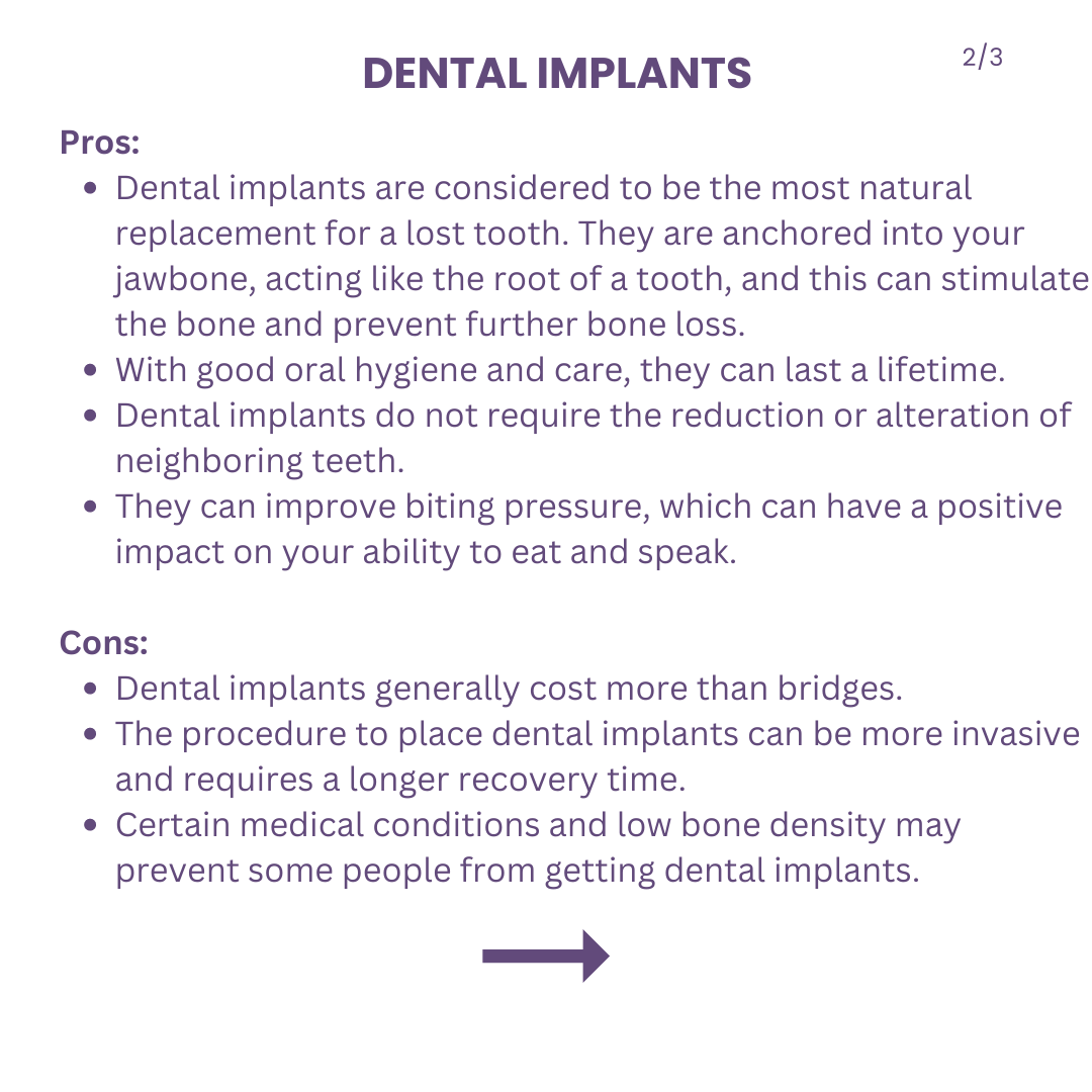 ConfidentalUK's tweet photo. 🦷 Wondering which is better: dental implants or dental bridges? Let's dive into the benefits of each! 🤔🔍

🔸
#DentalImplantsVsBridges #SmileConfidently #DentalCareMatters DentalImplants
#DentalBridges
#ToothReplacement
#OralCare
#HealthySmile
#Dentistry
#MissingTeeth https://t.co/zNNstybie0