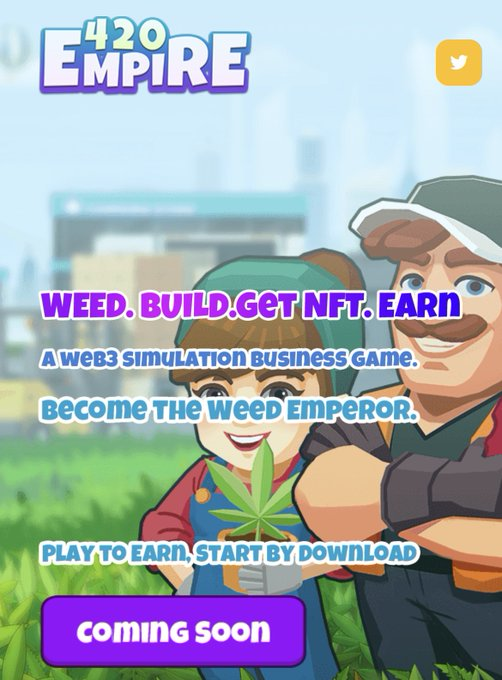Weed farm! Dreams come true! Win 4 WL now in new smart p2e game! Win just in raffle here! Game coming soon!   To participate:   ❗️Follow

<a href="/420empire1/">420 Empire | $Weed</a>

<a href="/SwagKeeley/">Odysseus_Keeley Osinski58 Swag🌜🌜🌜</a> 
📷 Like &amp; RT  📷 24 hrs ⏰
discord.gg/bJZmgW7z

#420empire #p2e