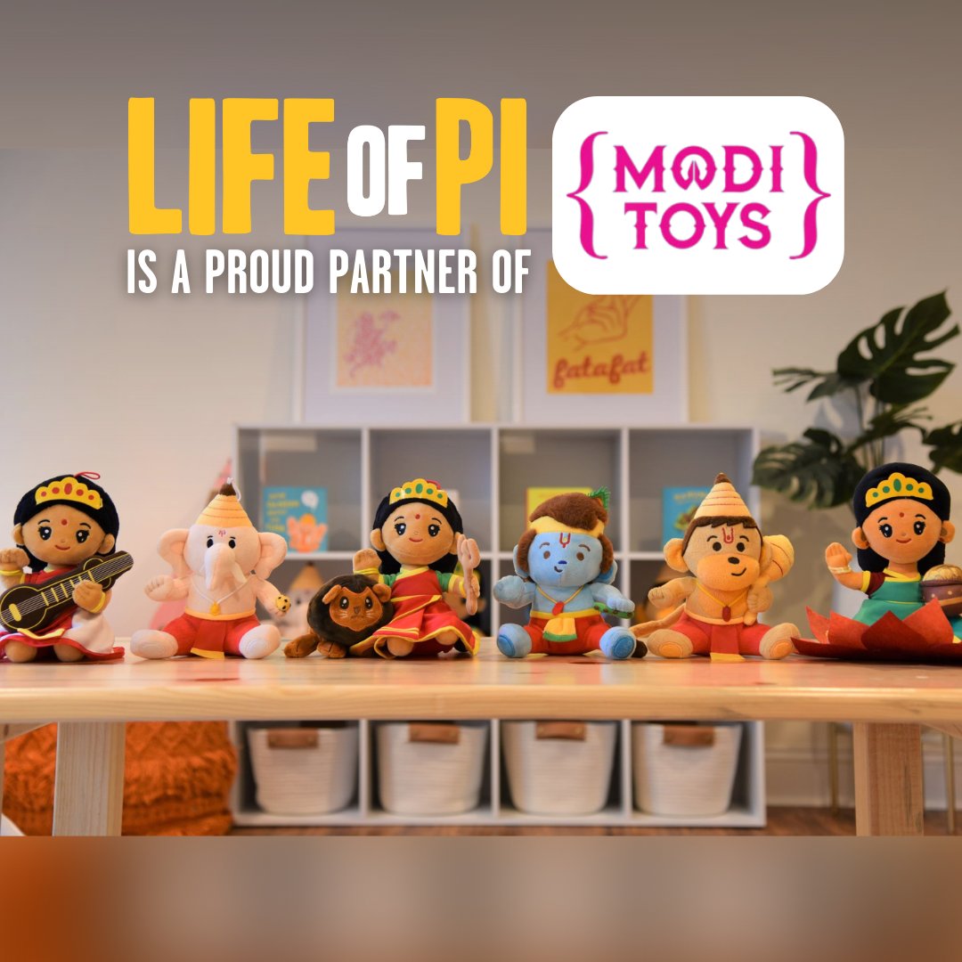 All of us at #LifeOfPiBway are proud to partner with <a href="/moditoys/">Moditoys</a>! Founded by siblings Avani Modi Sarkar and Viral Modi, Modi Toys is on a mission to keep children connected to their Indian roots and bring the magic of Indian heritage to life through their toys and books ✨