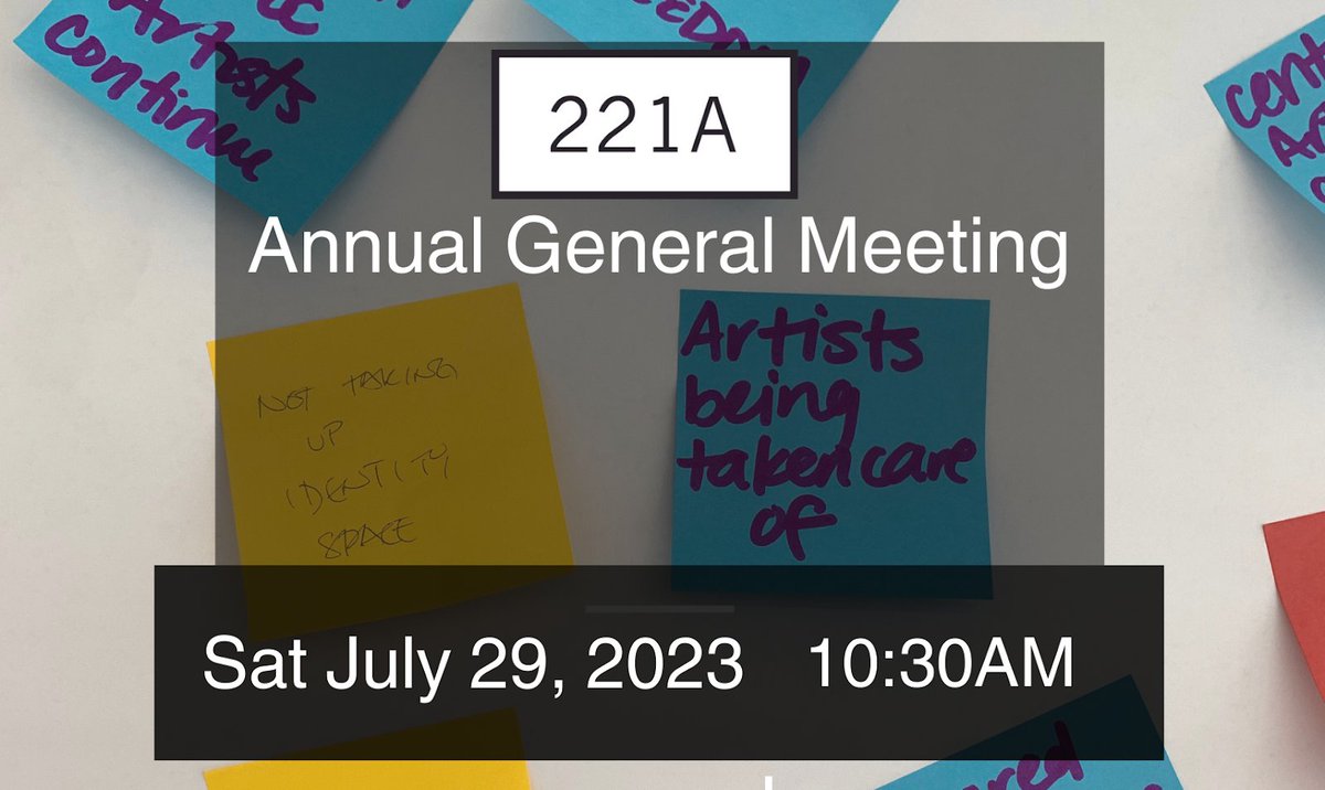 221A Invites you to its Annual General Meeting &amp; Other Society News - mailchi.mp/221a/221a-and-…