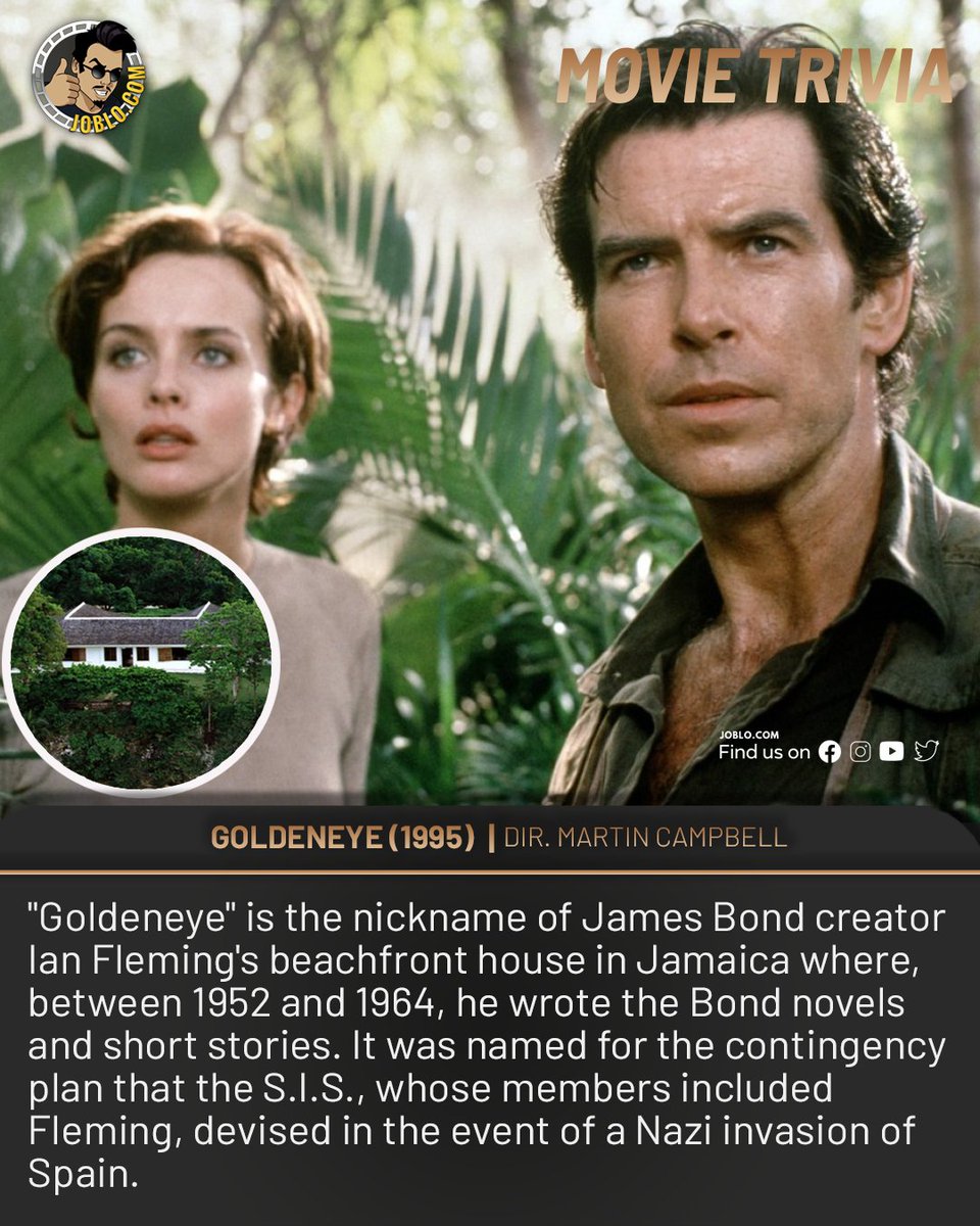 joblocom's tweet photo. Movie Trivia! Goldeneye (1995)

🎥 #JoBloMovies #movietrivia #Goldeneye #JamesBond https://t.co/wpLpH4RDG4