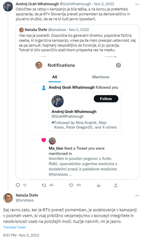 Tip je prišel na tviter, da bi v referendumski kampanji ponosno branil ustavnost in demokracijo (njegov 1. tvit👇).

8 mesecev kasneje je muca popala jezik, ne samo jezik, celega <a href="/GrahWhatmough/">Andrej Grah Whatmough</a>. 
Ponosa pa nikoli ni imel.😎

rtvslo.si/slovenija/po-n…