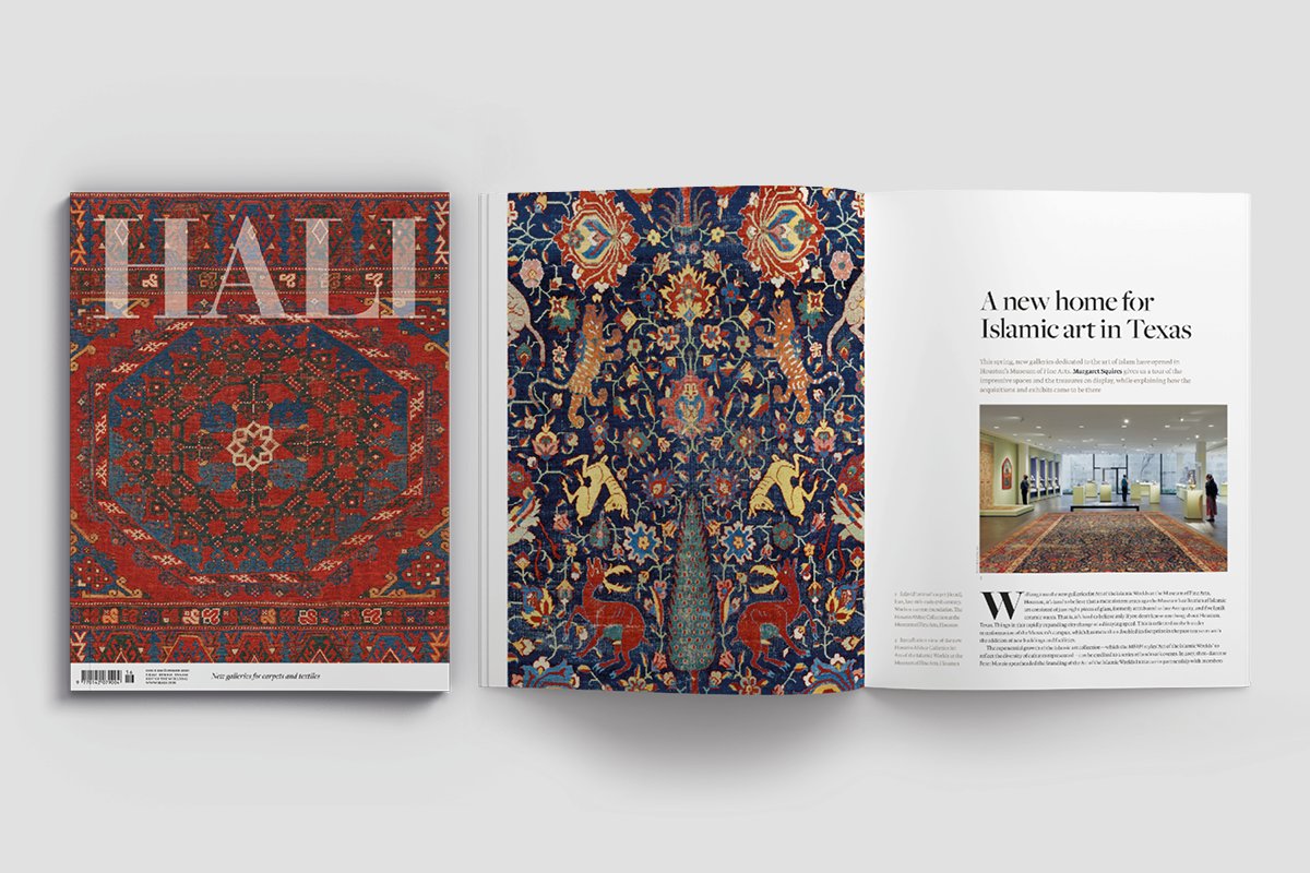 HALI 216 is available now!
shop.hali.com/issue/HALI216/…

#antiquecarpets #antiquetextiles #islamicart #polonaisecarpets #navajoblankets #batiks #indiantextiles #mamlukcarpets #halimagazine