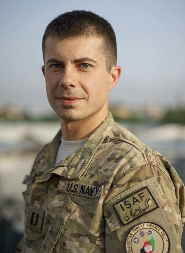 bobbyv25's tweet photo. The anti-trump, served his country, articulate, Intelligent, fact based conversation without name-calling and vitriol, maybe that’s why all the knives are out for Mayor Pete Buttigieg. 
He scares the crap out of the GOP. https://t.co/6ZXbSnYWo7