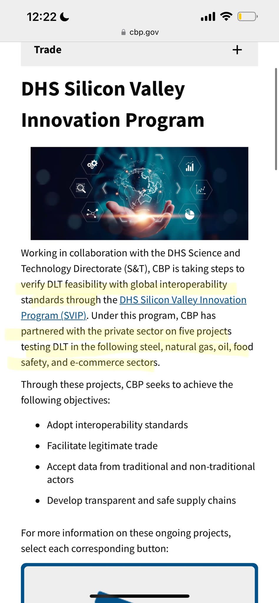 ISO 20022.... LET'S DO IT on Twitter "💥DHS PUBLICPRIVATE SECTOR DLT