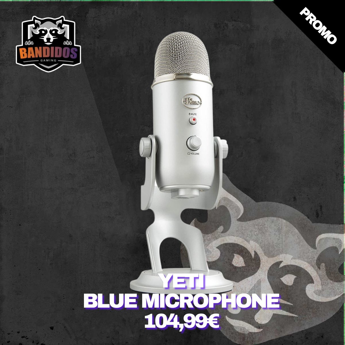 GamingBandidos's tweet image. Le YETI – BLUE MICROPHONES – ARGENT – MICROPHONE POUR STREAMING est en promotion à 104,99€ au lieu de 149,99€ sur Bandidos Gaming.

bandidos-gaming.com/produit/yeti-b…

#YetiMicrophone
#BlueMicrophones
#MicrophonePourStreaming
#QualitéAudioSupérieure
#SonClair
#Polyvalent
#DesignÉlégant