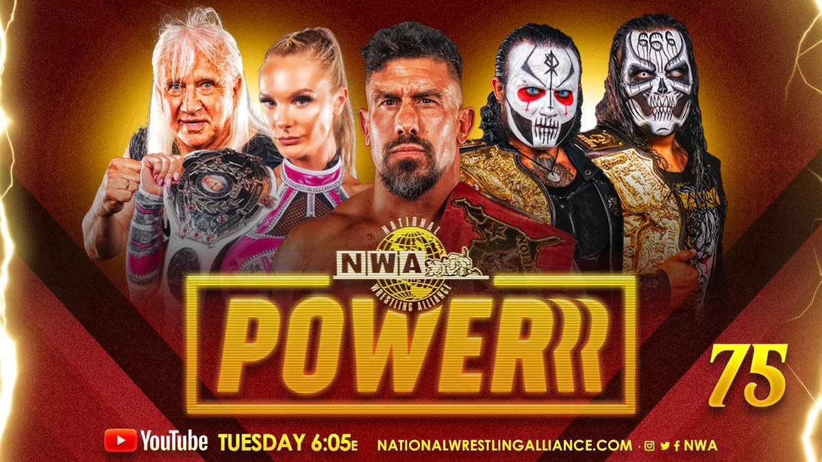 Tuesdays at 6:05 pm est..
YouTube or catch it on your own time anytime after!!!! #NWAPowerrrr