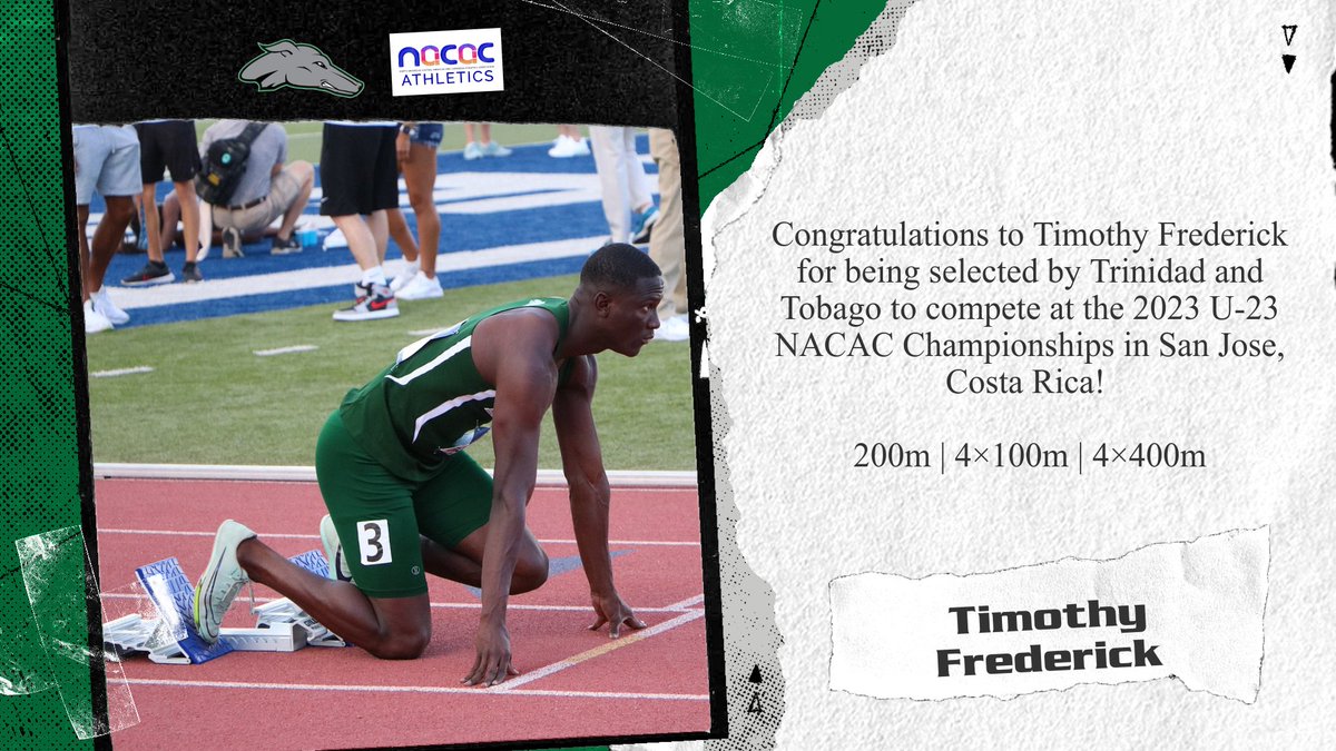 ENMU_TrackXC's tweet photo. 👏 🇹🇹👏 Excellent news 👏 🇹🇹👏 

Timothy Frederick will represent Trinidad and Tobago at the NACAC (North American, Central American, and Caribbean Athletics Association) U-23 championships July 21-23 in San Jose, Costa Rica

He will run the 200m, 4x100, and 4x400

#ALLIN #ENMU https://t.co/jH0UME1n7Z