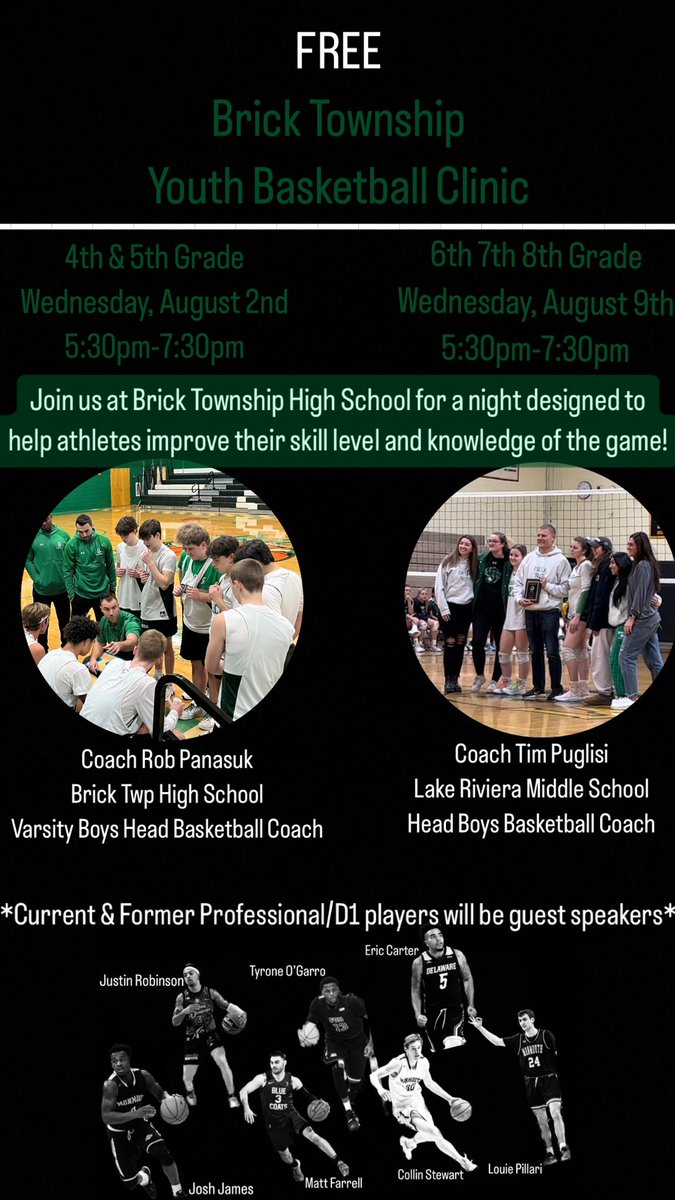 BrickBasketball's tweet photo. * CALLING ALL BRICK! *

We are excited to offer this FREE basketball clinic for our community! Please help spread the word by reposting! 

Anyone interested in registering their kids can do so here: https://t.co/jYbMVl0whB https://t.co/RBPmo3aszb