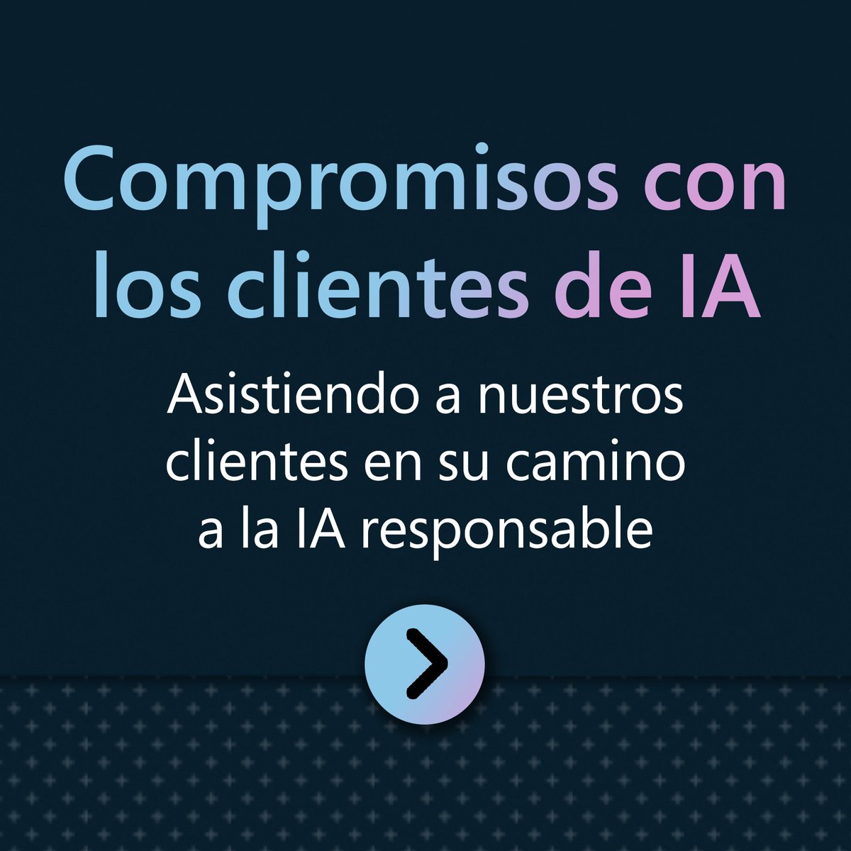 Anunciamos un plan de cinco puntos para abordar varios problemas actuales y emergentes de la IA con el fin de promover un debate y desarrollo más profundos.

Conoce más sobre el uso responsable de la #IA: msft.it/6019g0Mrx