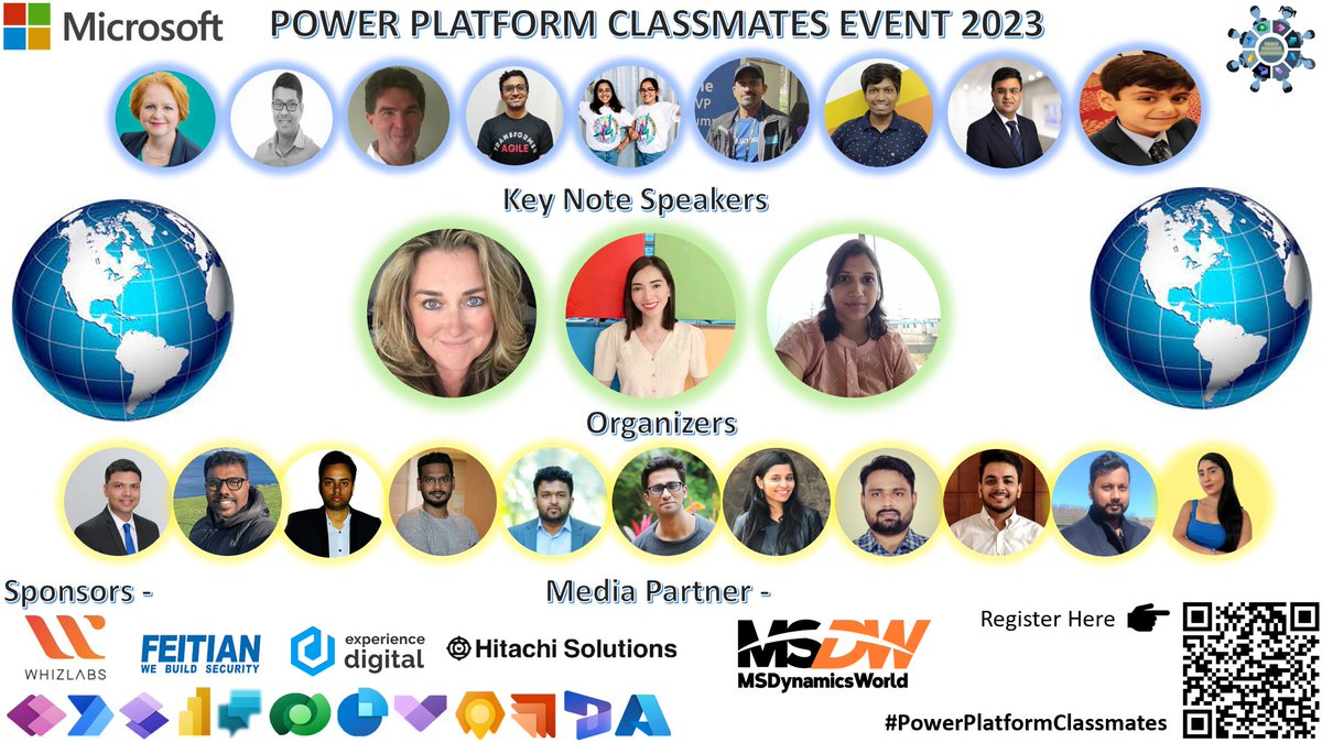 PPClassmates's tweet photo. 📢Hurry up.. Do register for #PowerPlatformClassmates2023
 https://t.co/DH8QyIXcfA

@GoloknathM @priyesh_wngman7 @dharani1743 @yashagarwal1651 @nijojosephraju
@aaroh_bits @agarwal_ritika @Jeevarajan04

#PowerPlatform #MSFTAdvocate #PowerApps #powerautomate #communityrocks #Azure https://t.co/D9wmvgWCB2