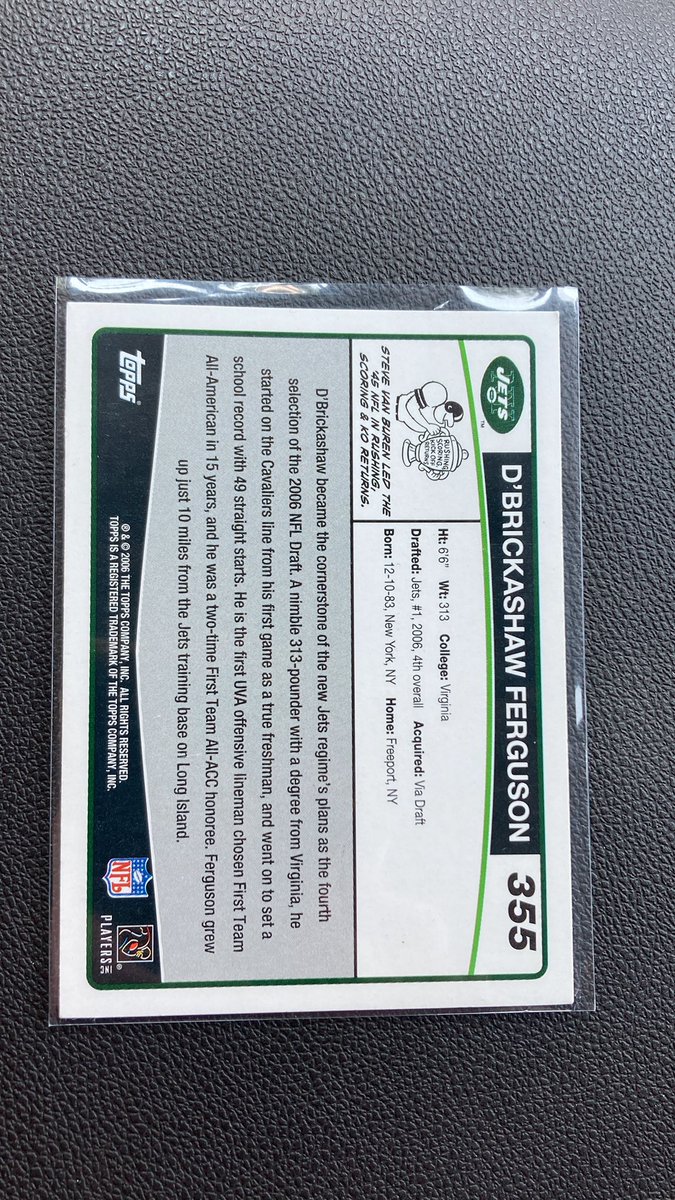 cardseastcoast's tweet image. #topps #toppsfootball #nyjets