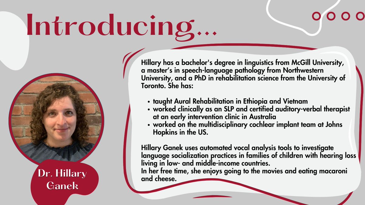 The department gives a warm welcome to Dr. Hillary Ganek - another new face that you will see on campus in the Fall! Here is an outline of her background and areas of expertise. #appliedlinguistics @BrockUFOSS