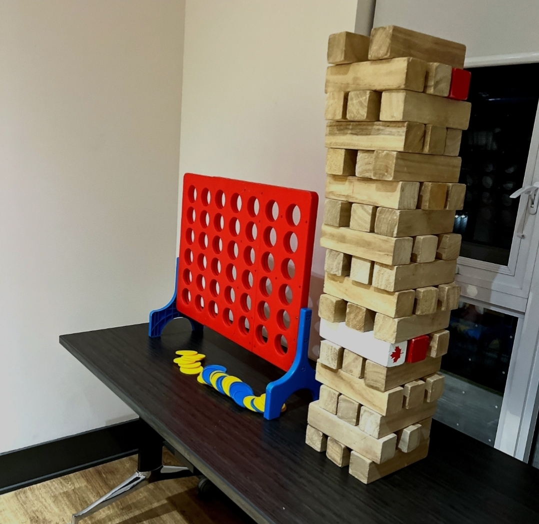 Game on! 🎮 

Get your friendly competition on with our epic game rentals: Jumbo Jenga ,and Giant 4 in a Row and ultimate Drinking game for adults! 🏆 

#sweetzzandcoevents #sweetzzandcorentals #partyrentals #partyplanner #eventplanningpros  #eventplanner #torontoeventplanning