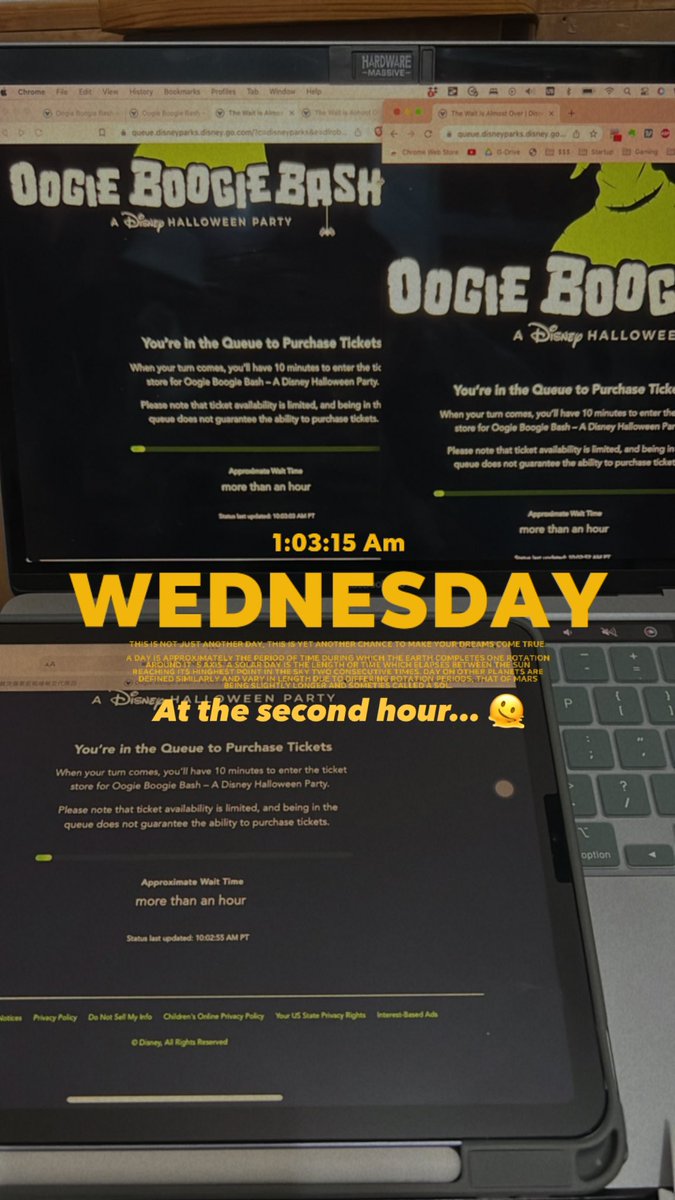 vonderluster's tweet photo. Sigh, all three progress bars look like they have barely progressed. I really hope that I can sleep before 3AM. 😪#OogieBoogieBash https://t.co/Tc61ElEEFQ