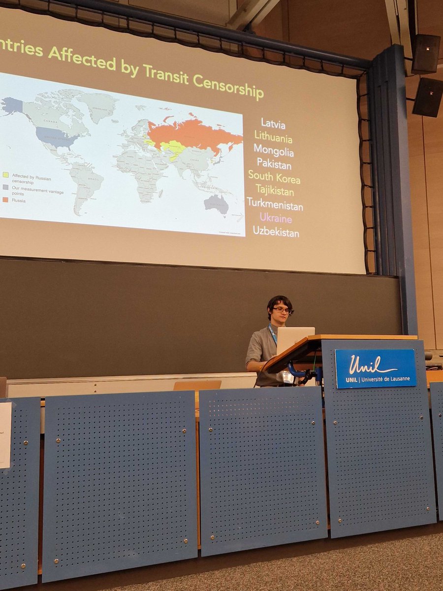 Roya Ensafi (@royaensafi) on Twitter photo Presented by <a href="/a_a_ron_ortwein/">Aaron</a>, this work investigates the impact of Russian censorship on transit traffic, affecting ASes in at least
9 of neighboring countries. <a href="/a_a_ron_ortwein/">Aaron</a> <a href="/kkevsterrr/">Kevin Bock</a> <a href="/DistributedDave/">Dave Levin</a>
🔗 petsymposium.org/foci/2023/foci… Presented by <a href="/a_a_ron_ortwein/">Aaron</a>, this work investigates the impact of Russian censorship on transit traffic, affecting ASes in at least
9 of neighboring countries. <a href="/a_a_ron_ortwein/">Aaron</a> <a href="/kkevsterrr/">Kevin Bock</a> <a href="/DistributedDave/">Dave Levin</a>
🔗 petsymposium.org/foci/2023/foci…