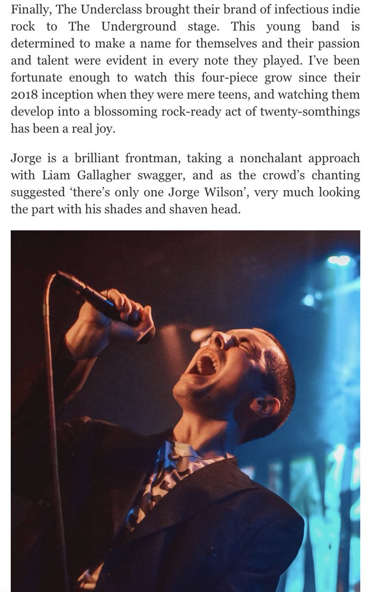 Big love to local legend @beffshuff for her fantastic gig review of our @undergroundsot headline the other week🔥 Check it out here⬇️ theleopheard.com/underclass-hea…