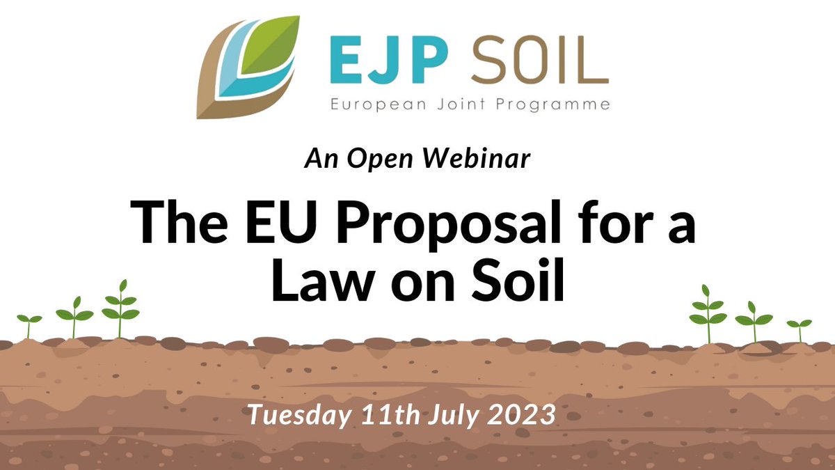 EJPSOIL's tweet photo. WATCH the #EJPSOILWEBINAR: THE EU PROPOSAL FOR A LAW ON SOIL: https://t.co/wljwBaJmL6 &amp; listen to Mirco Barbero, DG Environment answer questions.
#eusoilmission #soilhealth #soilscience @HorizonEU @EU_ScienceHub @eugreenresearch @DGEnvironment @REA @DGAgriculture @EUGreenDeal https://t.co/xmXlJCA2z9