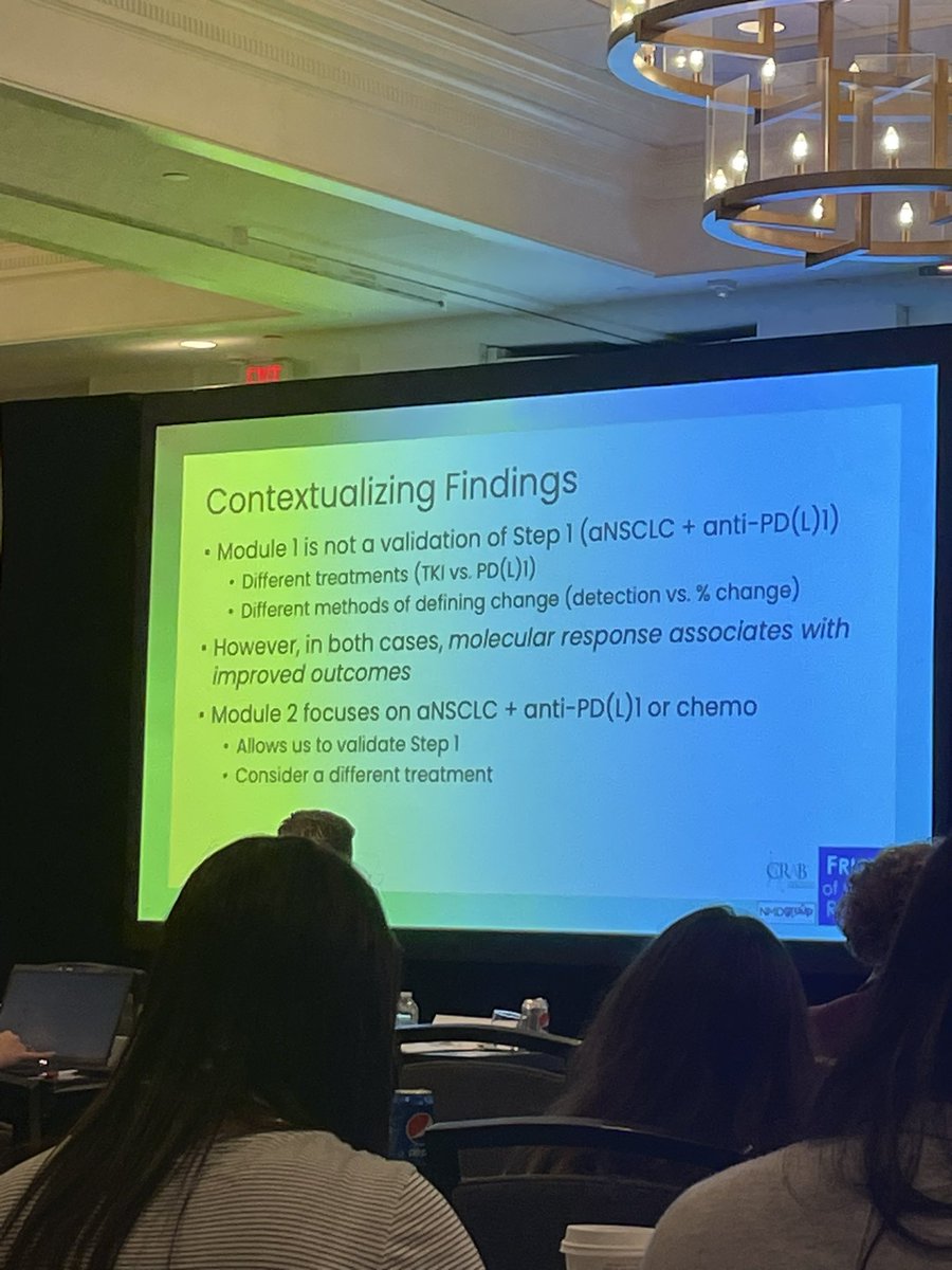 oncELLEogy's tweet photo. “Do changes in ctDNA reflect response to TKI treatment” now we are diving in to dig in on the fabulous consortia work presented by @HillStirSci @NateraOncology @CancerResrch #oncology #biomarkers @FDAOncology https://t.co/tJPceI7gfO