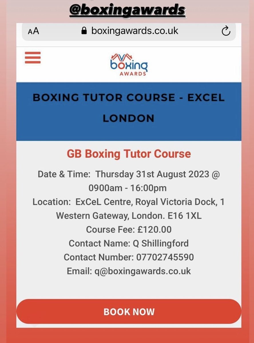 BoxingAwards's tweet image. #BoxingTutorCourse ⁦⁦⁦@ExCeLLondon⁩ Ideal School Teachers to deliver non contact boxing on the school curriculum or lunch time club/after school club. Also Sports Coaches or PTs to their clients or Youth workers looking to add a new activity to their session.  👊🏾💥