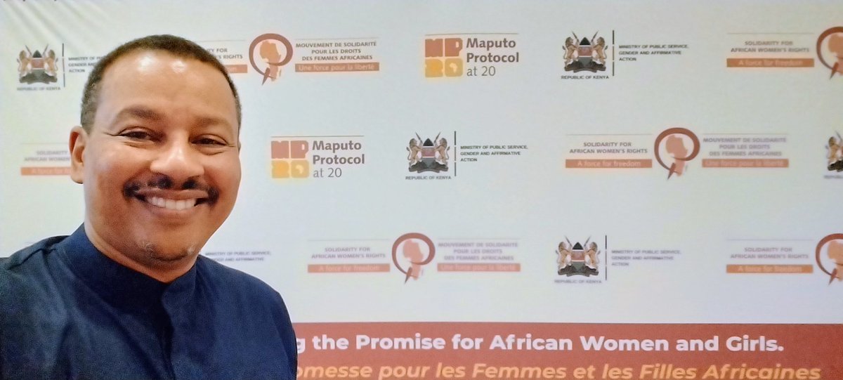 Checked in to celebrate #MaputoAt20 
A REFLECTIVE THREAD
1/4 Over a decade of my life was spent demanding new gender equality standards for African Governments. So encouraged by the breadth of state and civic leadership now in the room. 
#MaputoProtocol