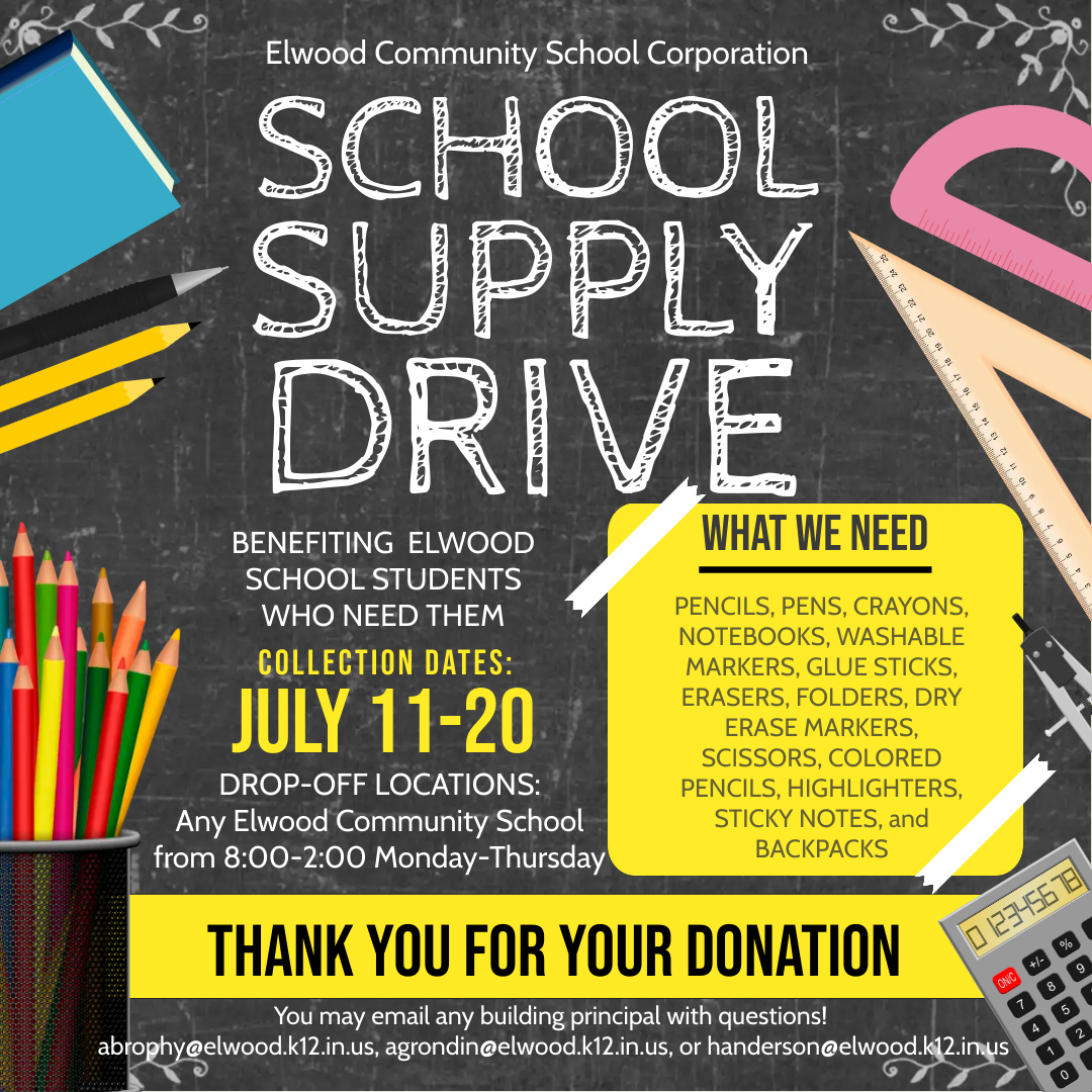 ECSC is still seeking any and all donations for our community school supply drive to be held during Back 2 School Bash next Friday!  If you're able to donate in any way, whether through monetary donation or actual supplies, please contact me here!