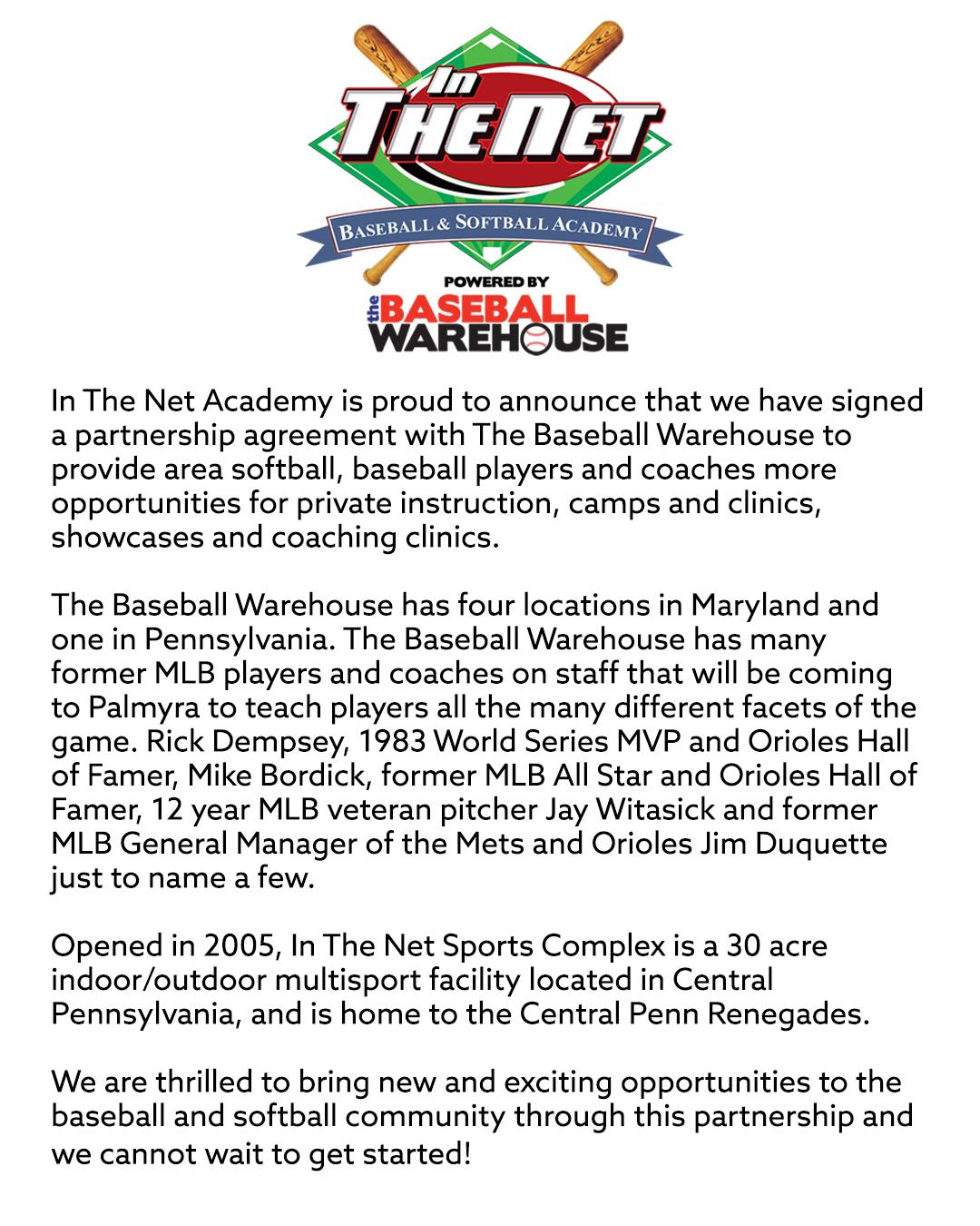 The Baseball Warehouse on Twitter "Huge partnership announcement with