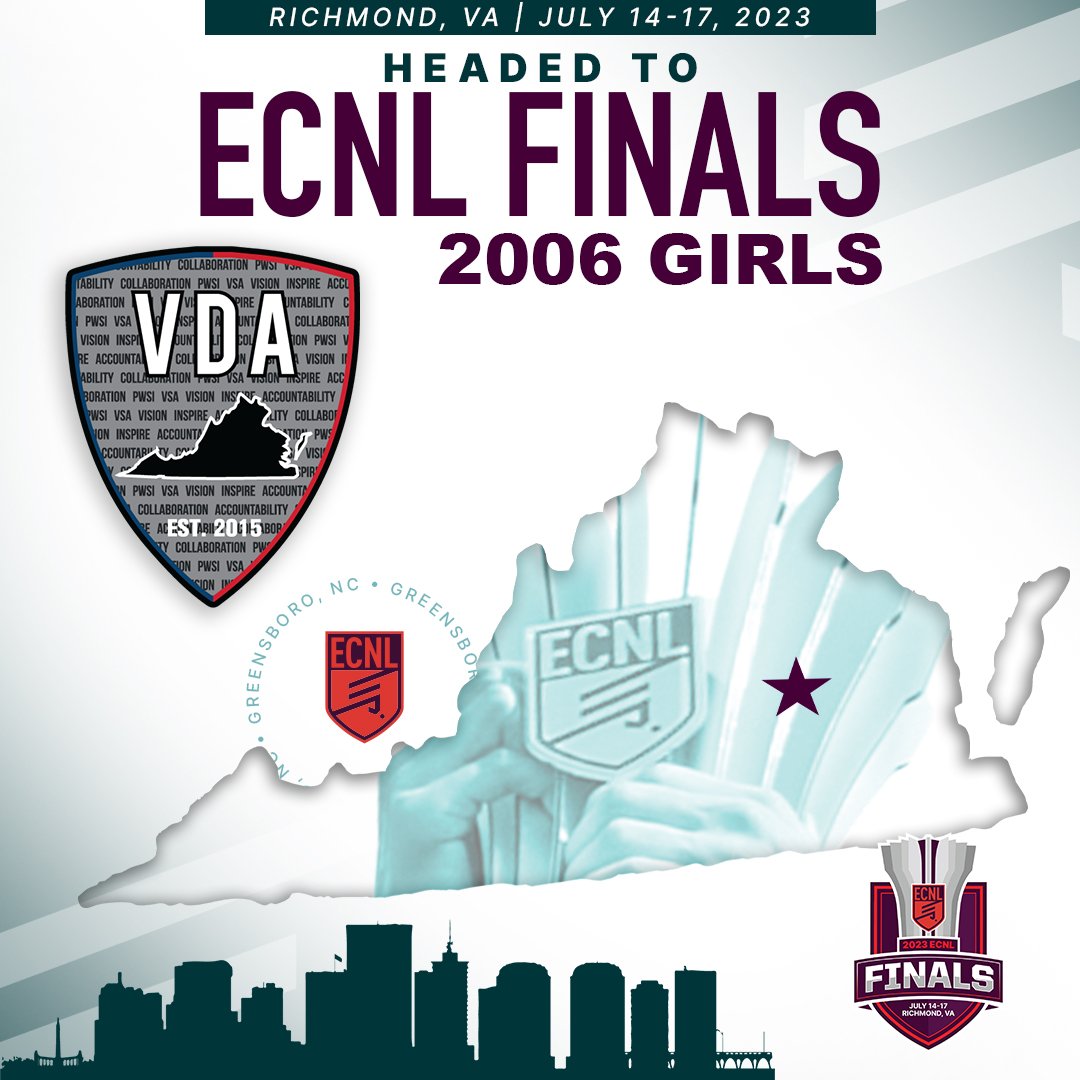 vdasoccer's tweet photo. ⏩A few more days until the @ecnlgirls National Finals for the 0️⃣6️⃣ Girls
📍Richmond, VA
#ChasingThat🏆 #VDAGirlsECNL #LetsGoVDA #ECNLFinals https://t.co/B3gGsU5lrP