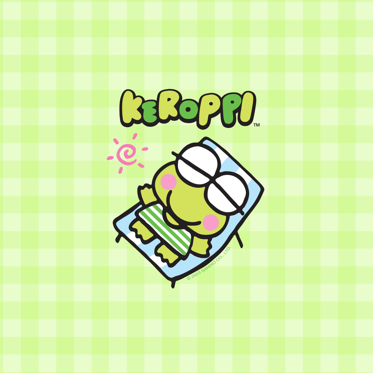 sanrio's tweet image. New month, new #Keroppi phone backgrounds 💚📱 Download your favorite wallpaper now: bit.ly/44G4n89 ✨ #SanrioFOTM