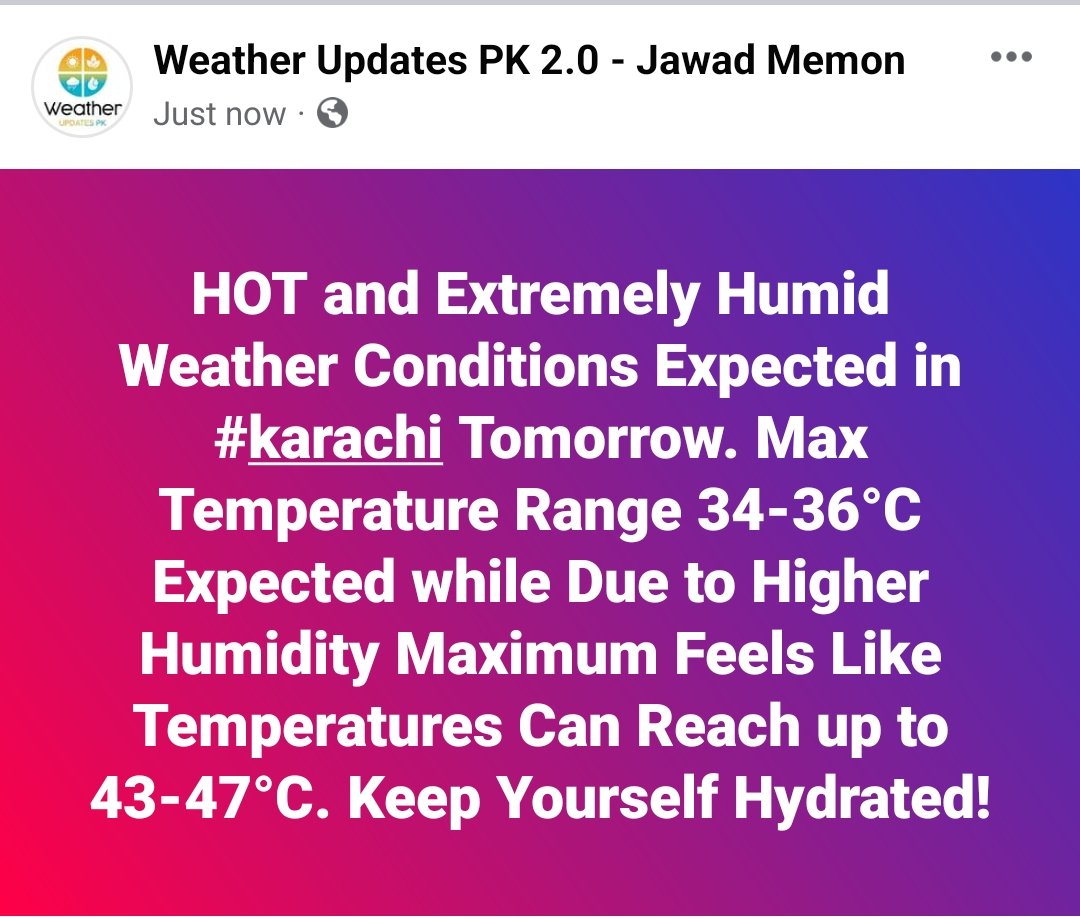 Weather Updates PK on Twitter "HOT and Extremely Humid Weather