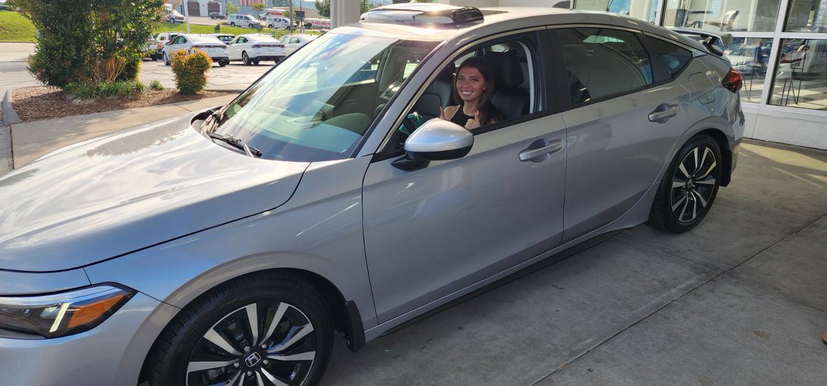 Congratulations to Alyssa Miller on her all-new 2023 Honda Civic Hatchback! Thanks, Matt Burdine ‼️

#TheJohnsonCityWay #JCHFamily #Honda #HondaCivic #NewCar #JCHCustomer