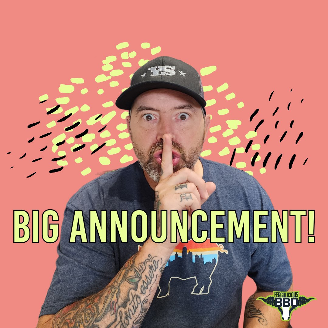 Keeping secrets is always tough!  I have a few I'm just about ready to share with you all soon!  Almost there!  

STAY TUNED!

#fergdoinfergthings #fergoliciousbbqworldwide #proudsoulsbbqkc #teamproudsouls #proudsoulsbbqandprovisions #kingdomofQ