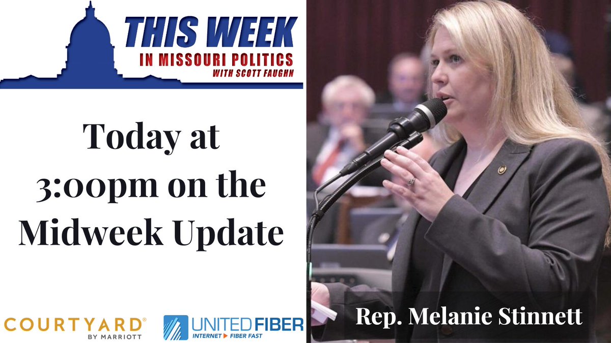 Tune in at 3:00pm today for this week's Midweek update with special guest @MStinnettSWMO