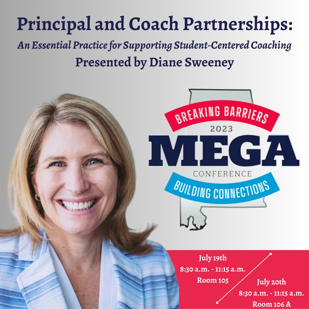 📣Join us at MEGA!

A core practice for Student-Centered Coaching is establishing strong principal and coach partnerships. These partnerships are essential as we strive to directly impact teacher and student learning through coaching.