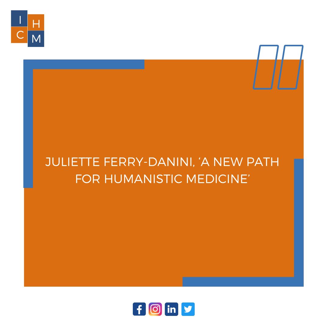 ICHMedicine's tweet photo. A quote by Juliette Ferry-Danini, ‘A new path for humanistic medicine’ on medicine a complex network of actors. #ICHM #ICHMedicine #humanisticmedicine #health #healthcare #medicine #humanisticcare #patinetcenteredcare #humanism #doctor #MedTwitter #JulietteFerryanini https://t.co/iwLZFvubgj