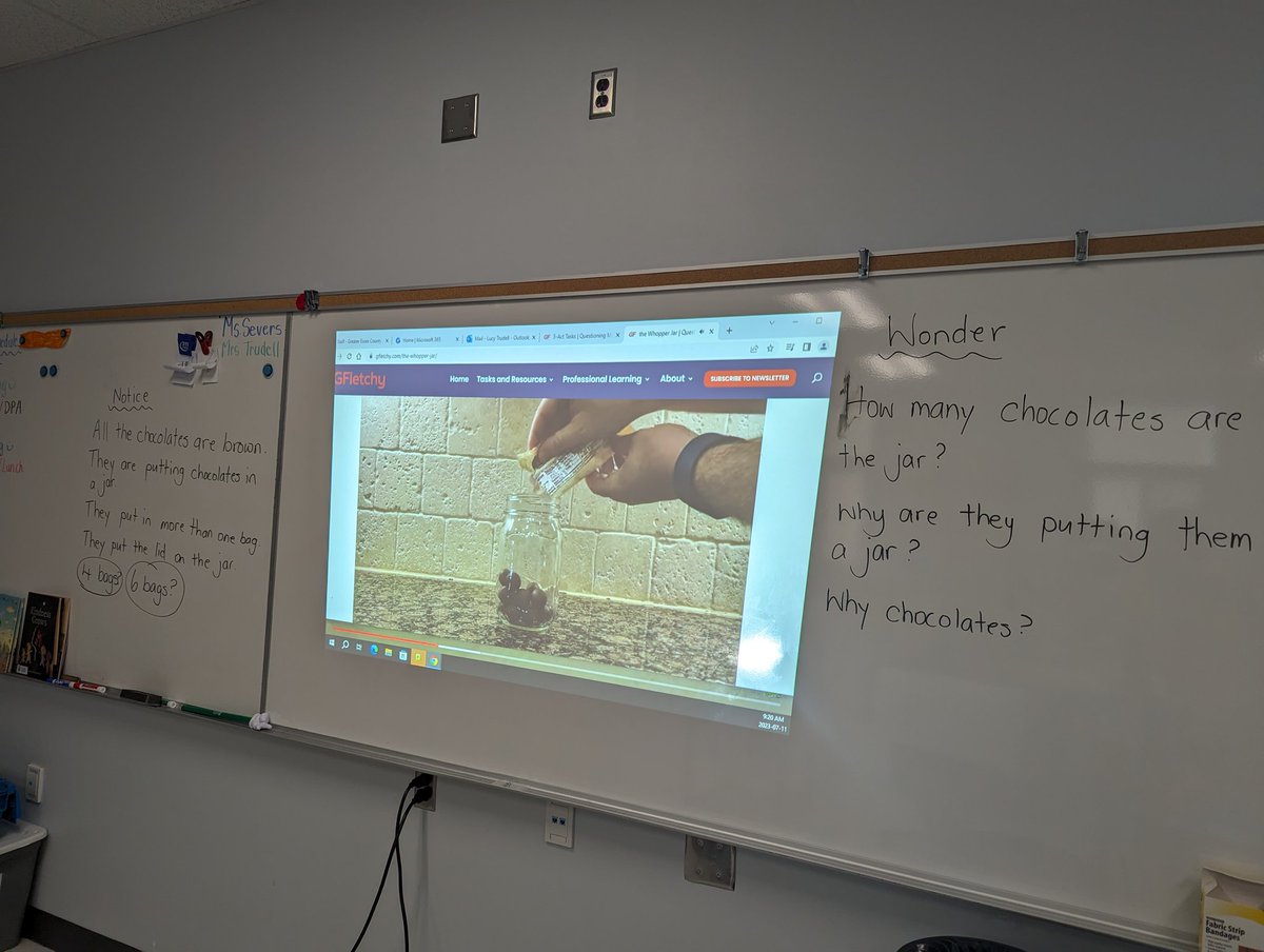 Today <a href="/CampWonder/">Camp Wonder</a> we challenged ourselves to solve a <a href="/gfletchy/">Graham Fletcher</a> 3 Act Task. We found many different strategies to solve the problem! #GECDSBSLP2023 <a href="/MissSevers/">Miss Severs</a> <a href="/gecdsbpro/">GECDSB PR</a> <a href="/PrincipalONeil/">Dustin O'Neil</a>