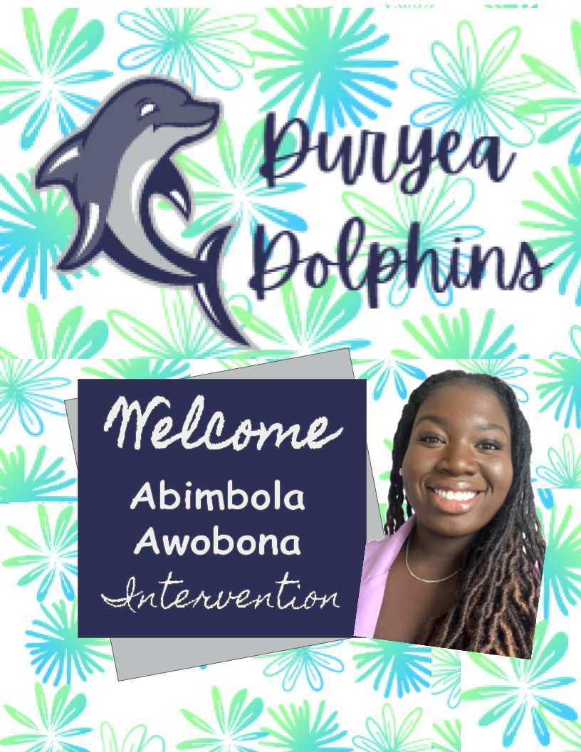 Duryea welcomes Ms. Enriquez and Ms. Awobona to the Pod! #SWIM #BloomandGrow
