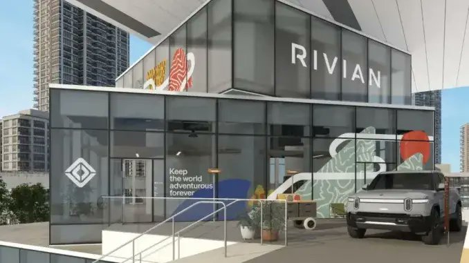 EVcom's tweet photo. 📢Exciting news for Canadian EV enthusiasts! @Rivian's first 'Spaces' showroom is coming to #Canada on July 28th! Located at The Amazing Brentwood mall in Vancouver. 🇨🇦

With augmented reality experience, you could see and customize your Rivian vehicle like never before. 

Get ready to design your dream Rivian!

#Rivian #EV