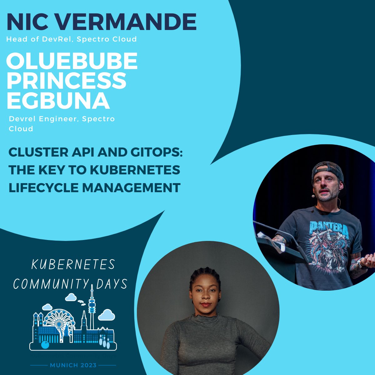 Hey @KCDMunich! 👋 Are you guys also counting the days?

The speaker lineup is HOT🔥and we're excited to see <a href="/nvermande/">Nicolas Vermandé</a> and <a href="/PrincesOluebube/">Bube #Kubernetes</a> deep diving into Cluster API and GitOPs.

Check out their agenda and don't forget look for the 3pm spot on July 18: kcdmunich.de/schedule/