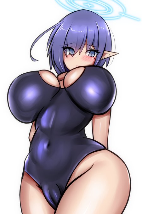 ブルアカのアオイを描きました('ω') 