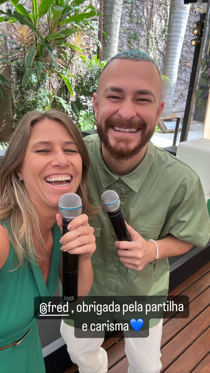 portalfredb's tweet photo. Fred e a palestrante Paula Tebett https://t.co/zHoAFvbqhi