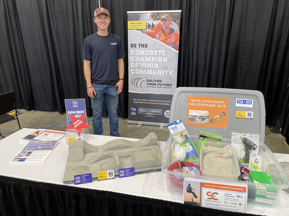 tnconcrete's tweet photo. This week, TCA is at the @TNedu Institute for Career Technical Educators (CTE) Conference. We look forward to seeing concrete education and opportunities make their way into Tennessee classrooms as we engage with CTE educators and the next generation to come. #CTEInstitute https://t.co/kAerkL8yjS
