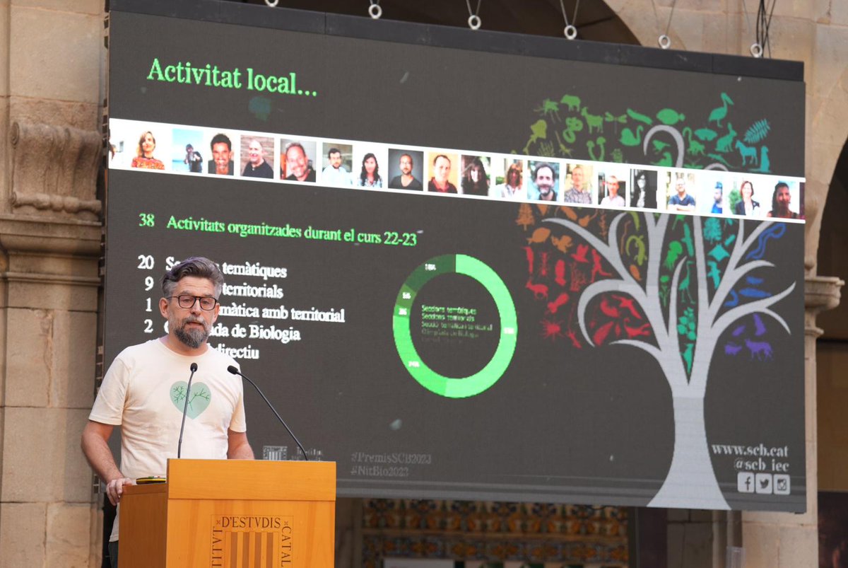 SCB_iec's tweet image. El Dr. Marc Martí-Renom @mamartirenom, president de la @SCB_iec, assenyala l’impacte global que té la #SCB amb projectes tan potents com el @catbiogenoma, l’objectiu del qual és seqüenciar les espècies eucariotes dels territoris de parla catalana
#NitBio2023 #PremisSCB2023