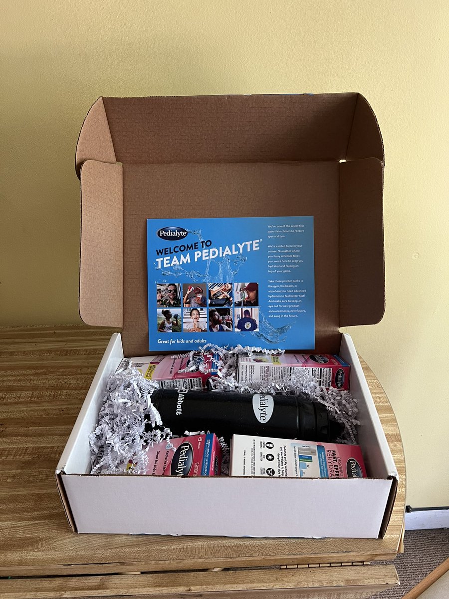 Thanks for the care package <a href="/pedialyte/">Pedialyte US</a>