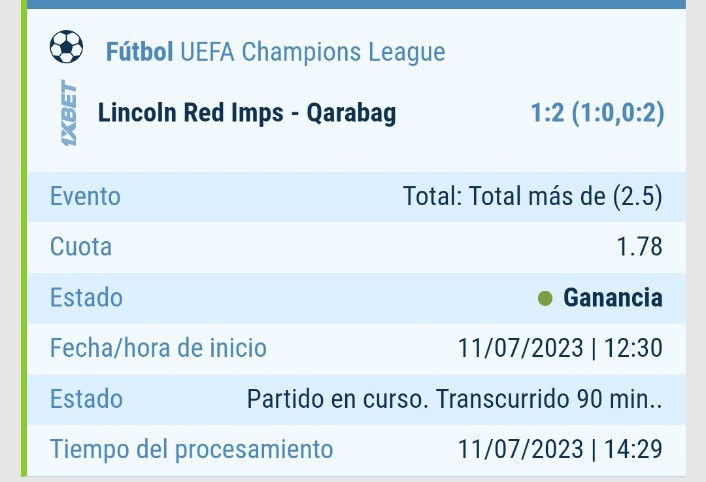 DogtorBet's tweet photo. ✅🤑🎉 cobramos acá, sobre la hora el Qarabag anotó el de la tranquilidad
#FreePicks #freetips #bettingtips
#QarabağFK #UCL #LINQAR #LATAM #Rosario #Parlay #snow #Debate #apuestasdeportivas #ChampionsLeague https://t.co/FUQkBXOPqh