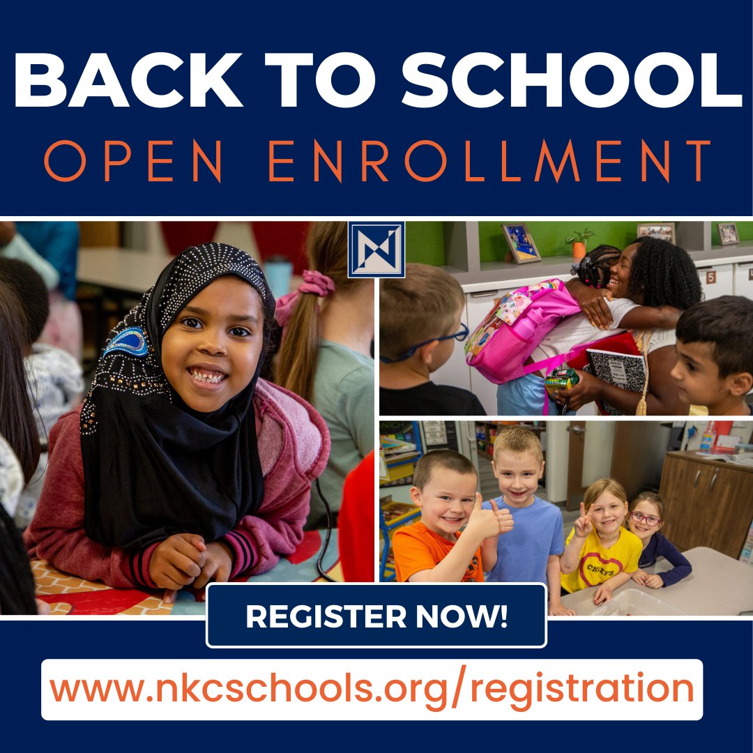 Online registration for the new school year is now open! Completing this simple annual process is essential for all families. Don't worry, it's a breeze! Just visit nkcschools.org/registration for all the details and get started today.