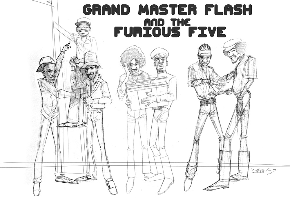 Just wanted to share this classic piece, more to come along this steez and era. #grandmasterflash #furiousfive #hiphop #oldschool #dedosart #classicalbums