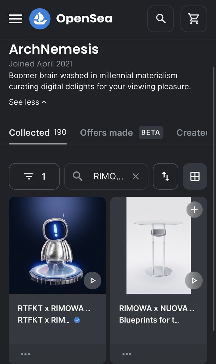 Hey, <a href="/RIMOWA/">RIMOWA</a> can you loan me a few USD to get the Twitter Blue?  Then, I can link the "NFT" your company rugged in 2021 via Twitter to verify ownership.  The easiest option is probably just using etherscan. Are you familiar with how to read the blockchain?