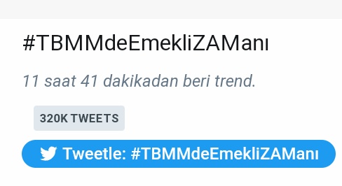 EYTLEVENTATACA1's tweet photo. Türkiye gündemi 1 sıra 🚀🚀🚀
320.000 tweet 🧿🧿🧿
Devammmmm 🙏👏😎
#TBMMdeEmekliZAManı https://t.co/fGZok2PNid